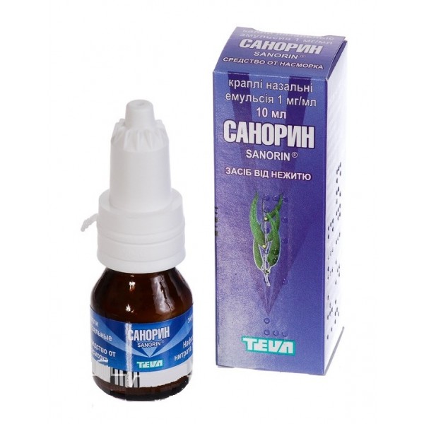 Sanorin nasal drops emulsion 10ml